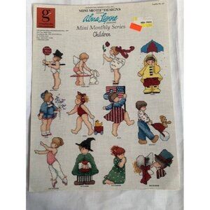 Graphworks Alma Lynne Mini Motif Children Cross Stitch Leaflet Pattern Book 63